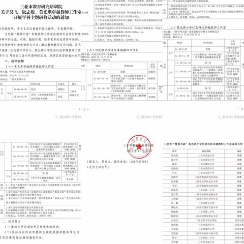 跨学科主题研修    教学成果提炼发表 —— 小学信息科技莫光琪卓越教师工作室开展学科主题研修活动的简报