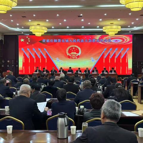贾家庄镇第五届人民代表大会第五次会议胜利召开