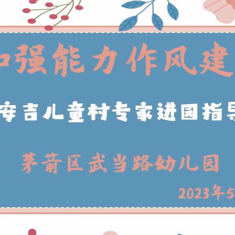 武当路幼儿园加强能力作风建设——安吉儿童村专家进园指导教研