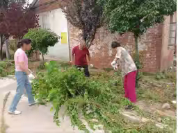 幸福生活共同缔造，暨清洁家园周末大扫除活动