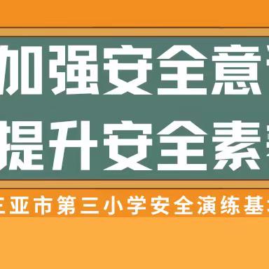 加强安全意识 提升安全素养—三亚市第三小学到市演练基地开展生命安全教育实践活动