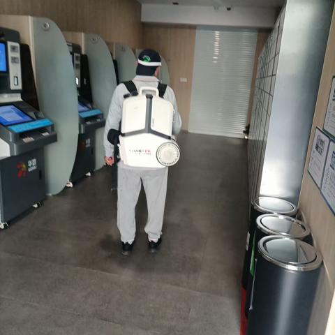 镇海区政府服务大厅一、二楼及社保大厅的消工作。