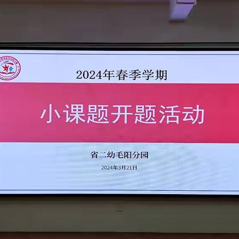 《农村幼儿园大班户外体育活动的实践研究》开题论证活动