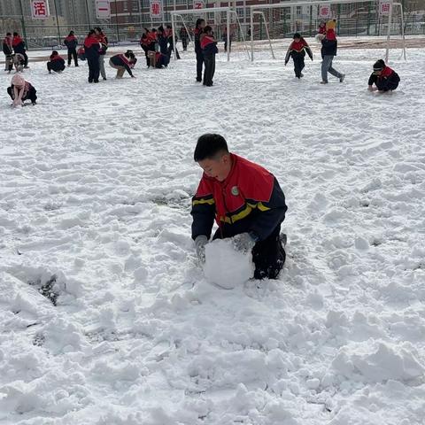 雪中趣 师生情