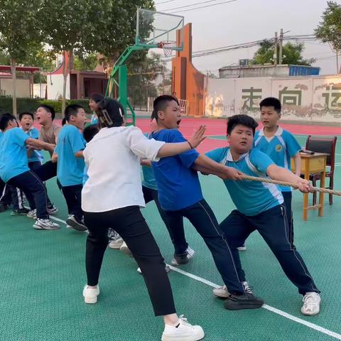 【关爱学生 幸福成长】曹庄学区育才学校——拔河比赛