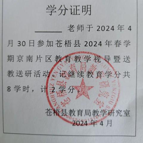 苍梧县京南镇大岸小学迎来苍梧县2024年春学期京南片区教育教学视导暨送教送研活动。