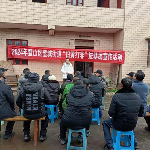 2024璧山区璧城街道双龙社区“扫黄打非”进基层宣传活动