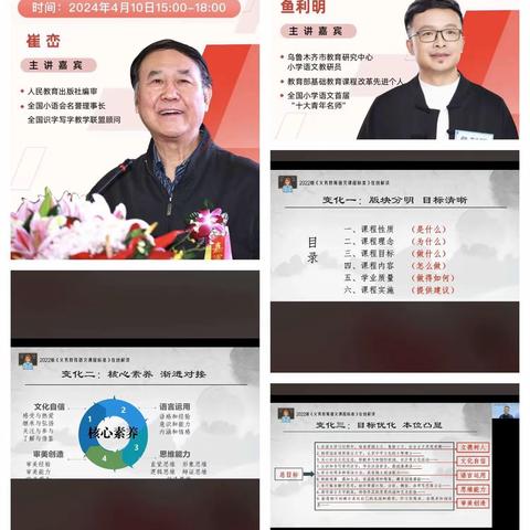 聆听专家讲座，促进素养提升一一杨家沟小学教师线上观摩“小学语文教学实践研修活动"纪实