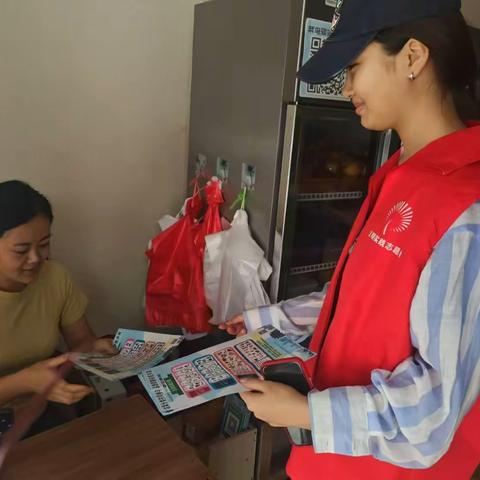通济街道江南六期社区开展“垃圾分类齐参与”垃圾分类宣传活动