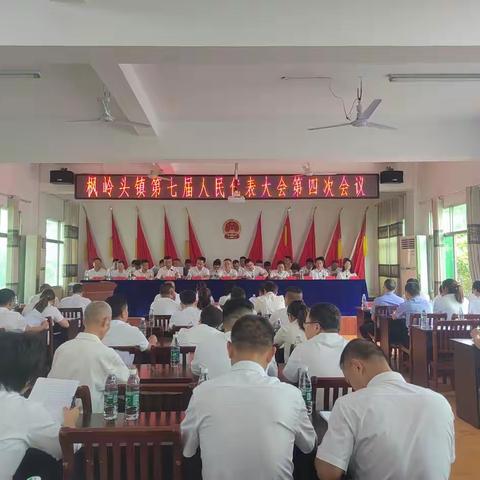 枫岭头镇第七届人民代表大会第四次会议胜利召开