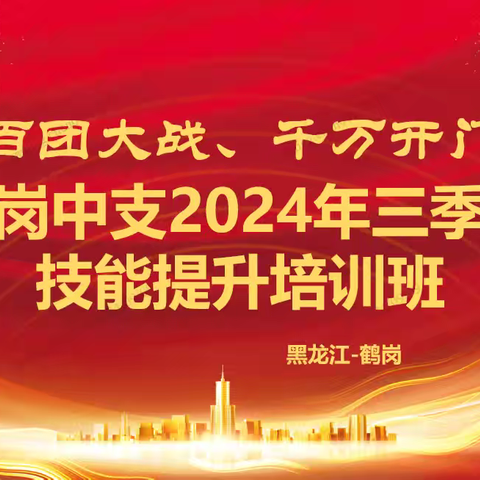 “百团大战，千万开门” 鹤岗中支三季度技能提升培训班报道