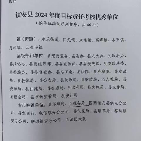 镇安税务：勇创全县目标责任考核“七连优”佳绩