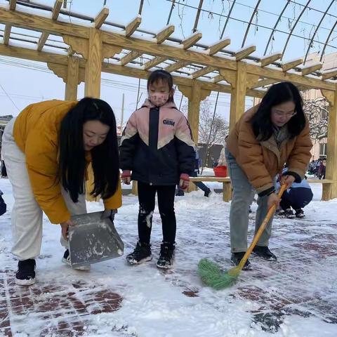 一场雪暖了整个冬—西叩村小学扫雪玩雪记