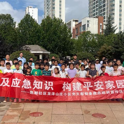 【邻聚凯都】普及应急知识，构建平安家园——凯都社区龙泽山庄小区党支部安全应急培训宣传活动