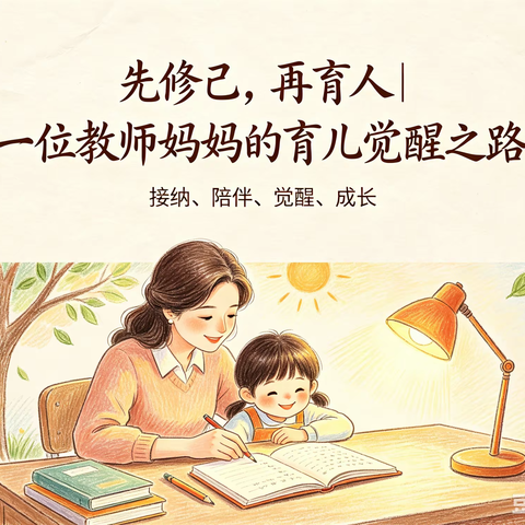 艺博教育《内驱赋能，爱育陪伴》成长分享—先修己，再育人｜一位教师妈妈的育儿觉醒之路