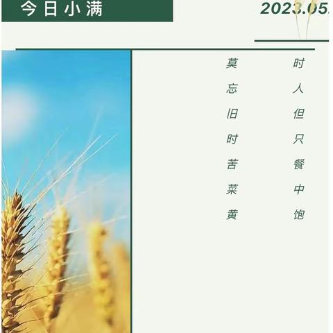 【二十四节气】时在小满 幸福满满-平原县第二实验幼儿园（湖畔园）节气主题活动