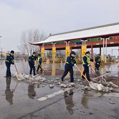 以雪为令铁军战风雪雪停路净瑞雪融民心