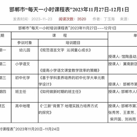 线上学习，助力成长——庙上学区“每天一小时”培训