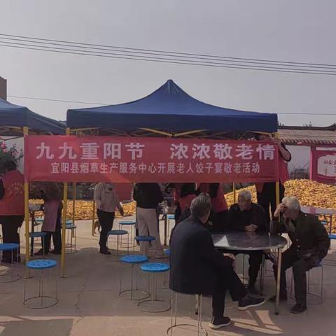 九九重阳节  浓浓敬老情 烟服中心开展老人饺子宴敬老活动