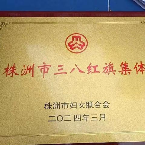 热烈祝贺  芦淞区高家坳小学荣获“株洲市三八红旗集体”荣誉称号！