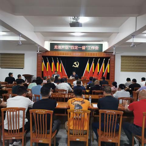 龙池片区鸿渐村“四定一督”工作机制共同开展工作会