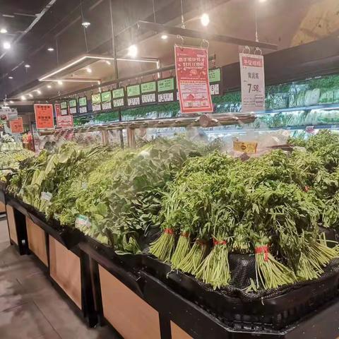 中百云梦店生鲜陈列