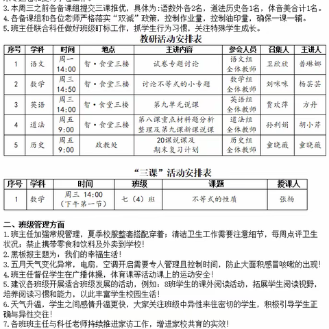 砥砺深耕、活力无限——武汉市六中上智中学七年级下学期第十五周工作总结