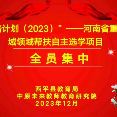 借石琢己玉  求真方致远——国培计划（2023）西平县第一小学追光工作坊自主选学项目第三次全员集中活动