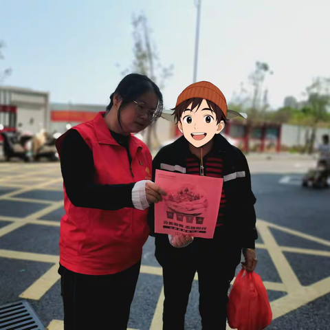 街头宣传零距离，垃圾分类入人心——锦山社区志愿者在行动
