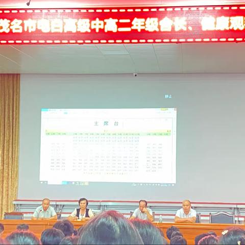 2023-2024学年茂名市电白高级中学高二年级宿舍长大会