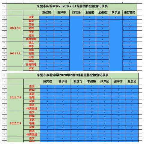 精彩夏日乐成长 不负暑假好时光—2020级2班打卡记录