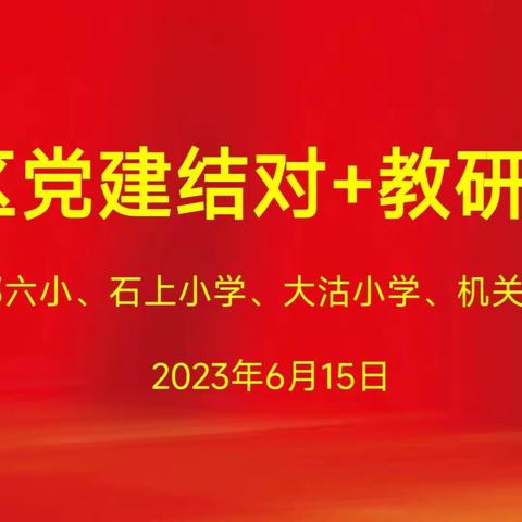 学思践悟党的二十大，争做“五好”党员——宁都六小、石上小学、大沽小学、机关幼儿园党支部党建结对活动