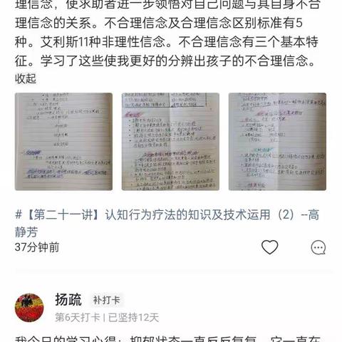 郁金香第四期陪伴者培训2班学员第四周笔记合集