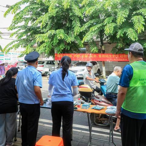 海口市林业局在龙华区龙桥镇开展陆生野生动物保护宣传活动