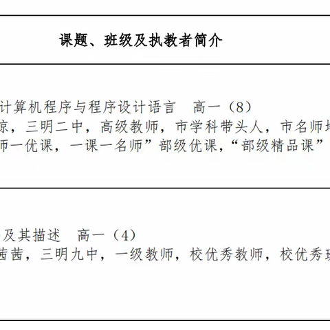 “教”以潜心，“研”以致远——三明市第二中学市级开放周信息技术公开课报道