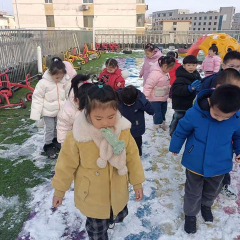 “冰🧊和雪”——一引发孩子们在冬天特有环境下的一场冰雪奇缘记