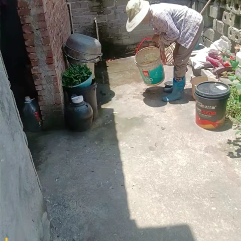 那大镇屋基村委会开展“清洁家园 防蚊灭蚊”防控基孔肯雅热、登革热等病毒工作