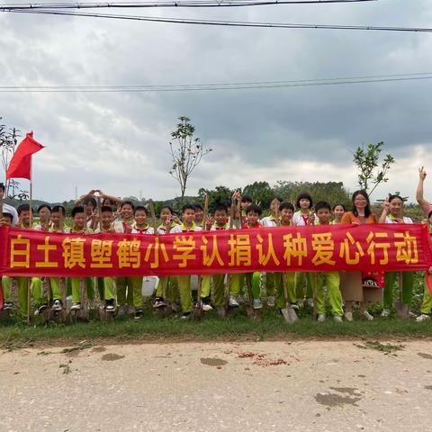 “植树护林，绿美高要”——肇庆市高要区白土镇塱鹤小学少先队员植树活动纪实