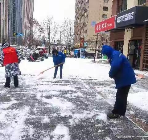 【和谐龙奥  宜居宜业】龙奥国际社区开展清雪除冰志愿服务活动