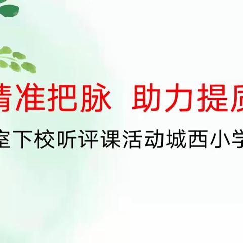 视导精准把脉   助力提质增效——垣曲县城西小学迎接县教研室听评课、素养抽测活动纪实