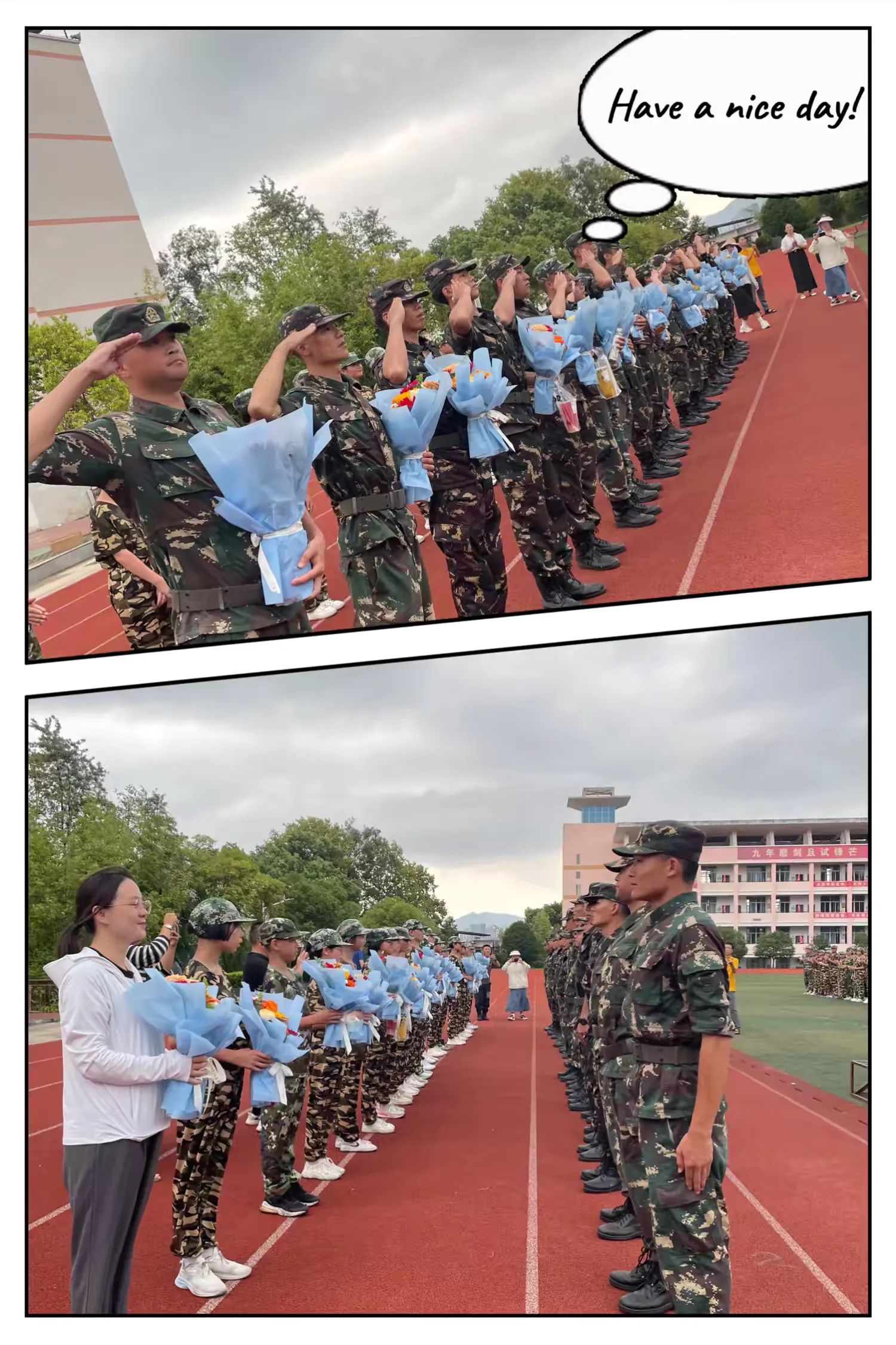 迷彩戎装凌云志 淬炼青春启新程——记沙县区第三中学2024级(1)班七