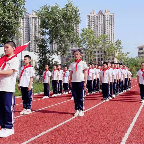 博雅小学第十五周升旗仪式纪实——童心向党