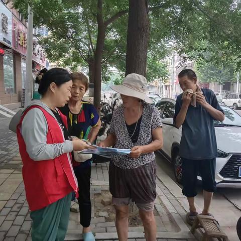 焦作市孟州市会昌街道办事处开展反邪教宣传活动