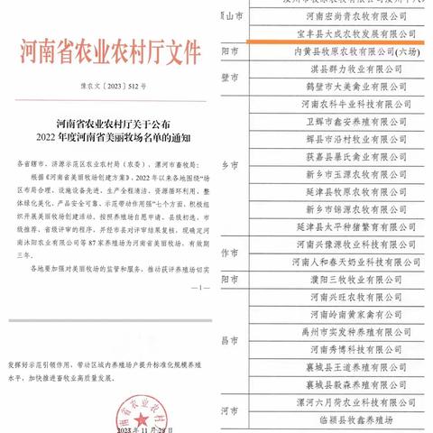 喜报!宝丰县畜牧业再获两项省级以上荣誉