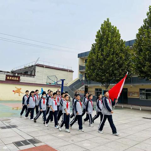 花好月圆，浓情中秋——丛台区兼庄乡中心校汉霸庄学校主题升旗仪式