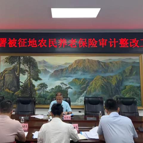 龙华区召开专题关于研究部署我区被征地农民养老保险审计整改工作