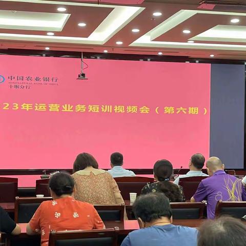 十堰分行召开第六期运营业务短训视频会