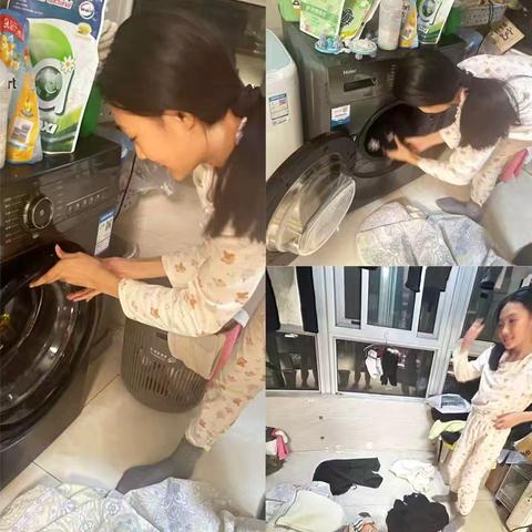 周末实践劳动：洗衣体验