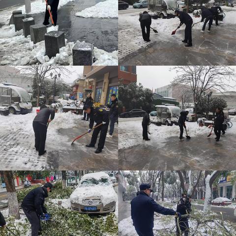 铲雪除冰保畅通——江岸区在行动！