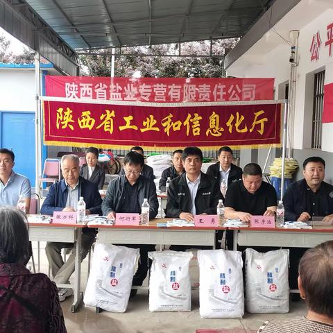 高陵盐业积极配合省市部门来我区开展“防治碘缺乏病日”宣传活动